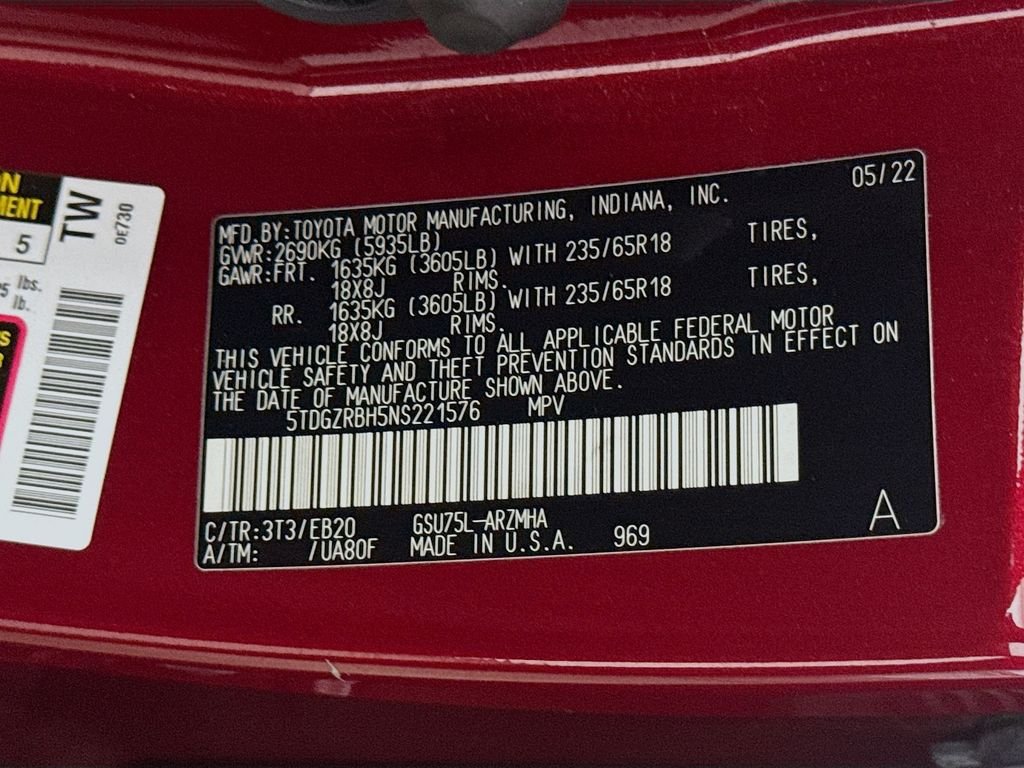 Used 2022 Ruby Flare Pearl Toyota XLE image 32