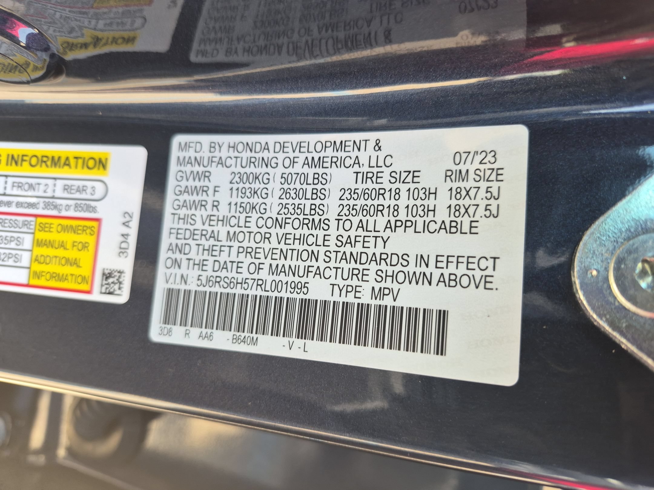 Certified Used 2024 Canyon River Blue Metallic Honda Sport AWD image 35