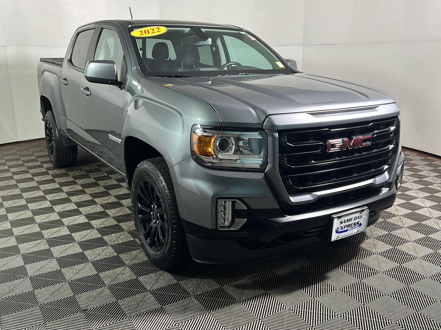 Used 2022 Satin Steel Metallic GMC 4WD Elevation image 4