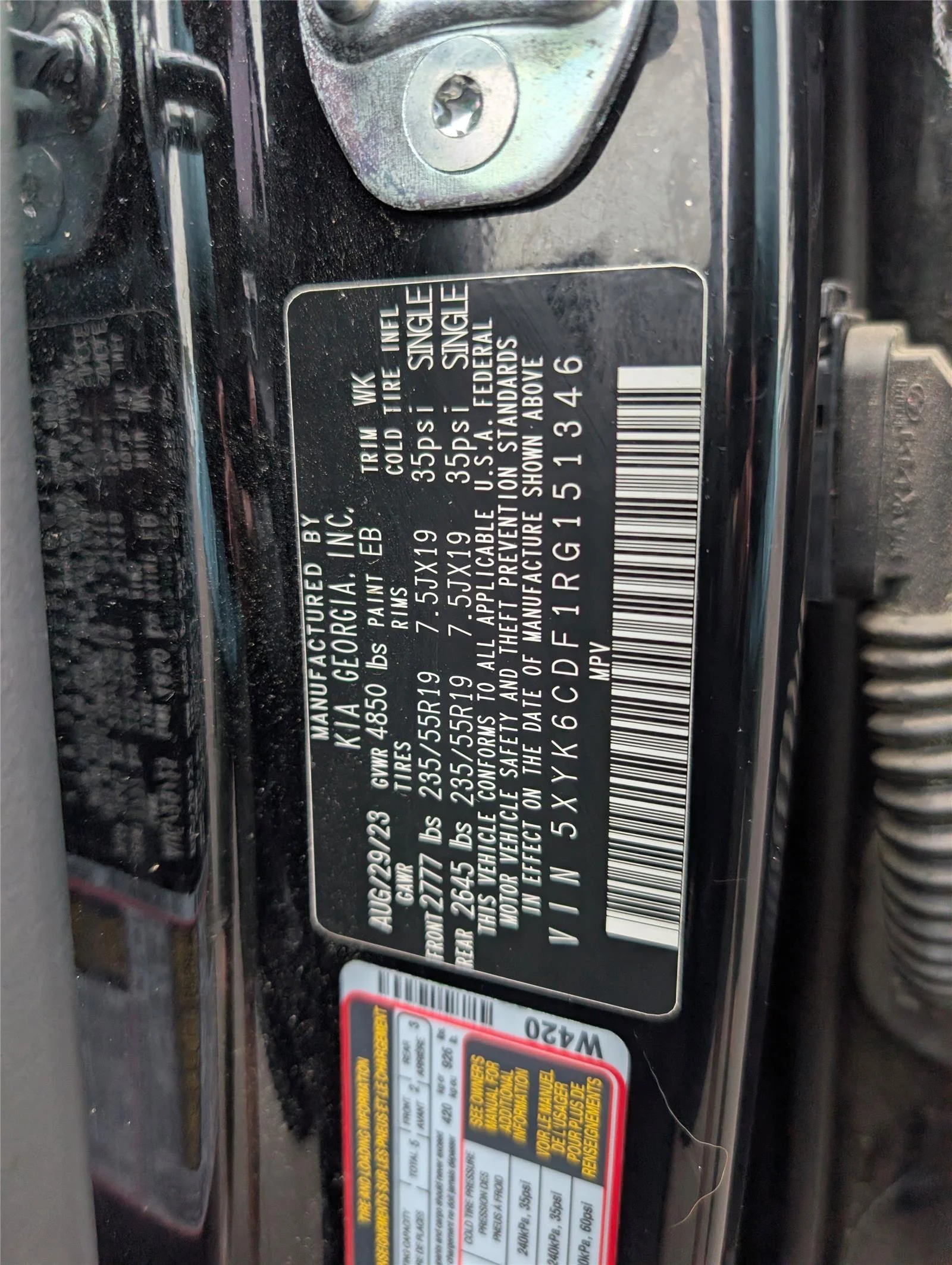 Used 2024 Ebony Black Kia X-Line image 9
