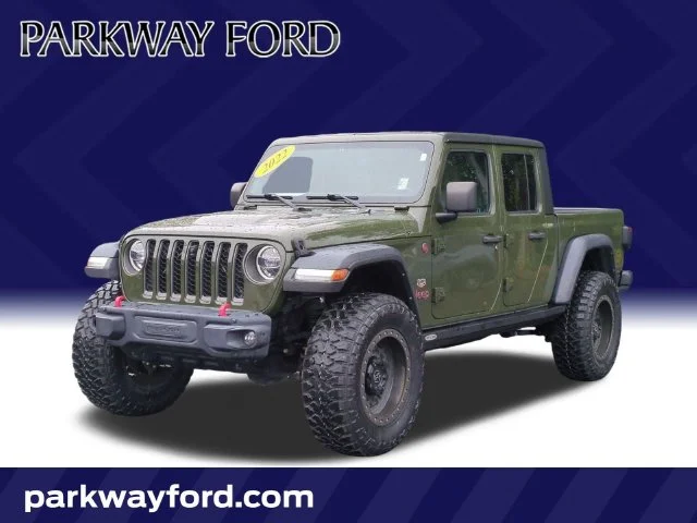 Used 2021 Green Jeep Rubicon image 1