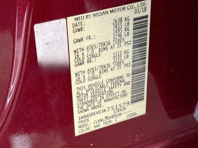 Used 2018 Red Nissan SV V6 image 29