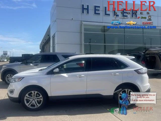 Used 2017 White Platinum Clearcoat Metallic Ford Titanium image 1