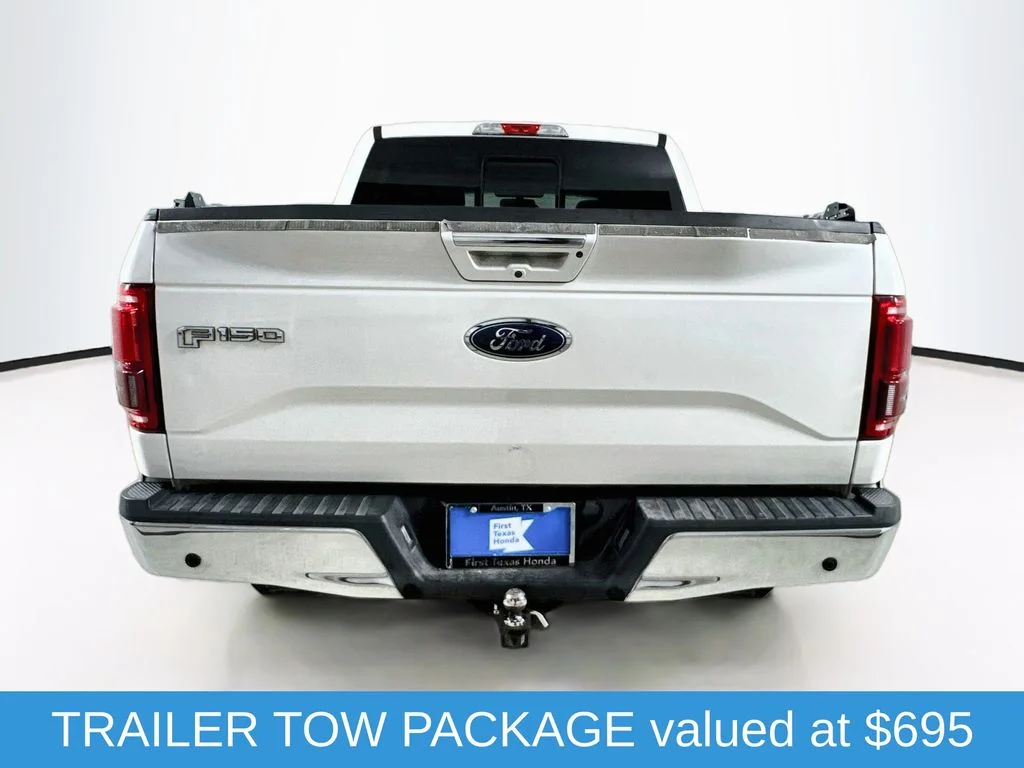 Used 2015 White Platinum Clearcoat Metallic Ford Lariat image 7