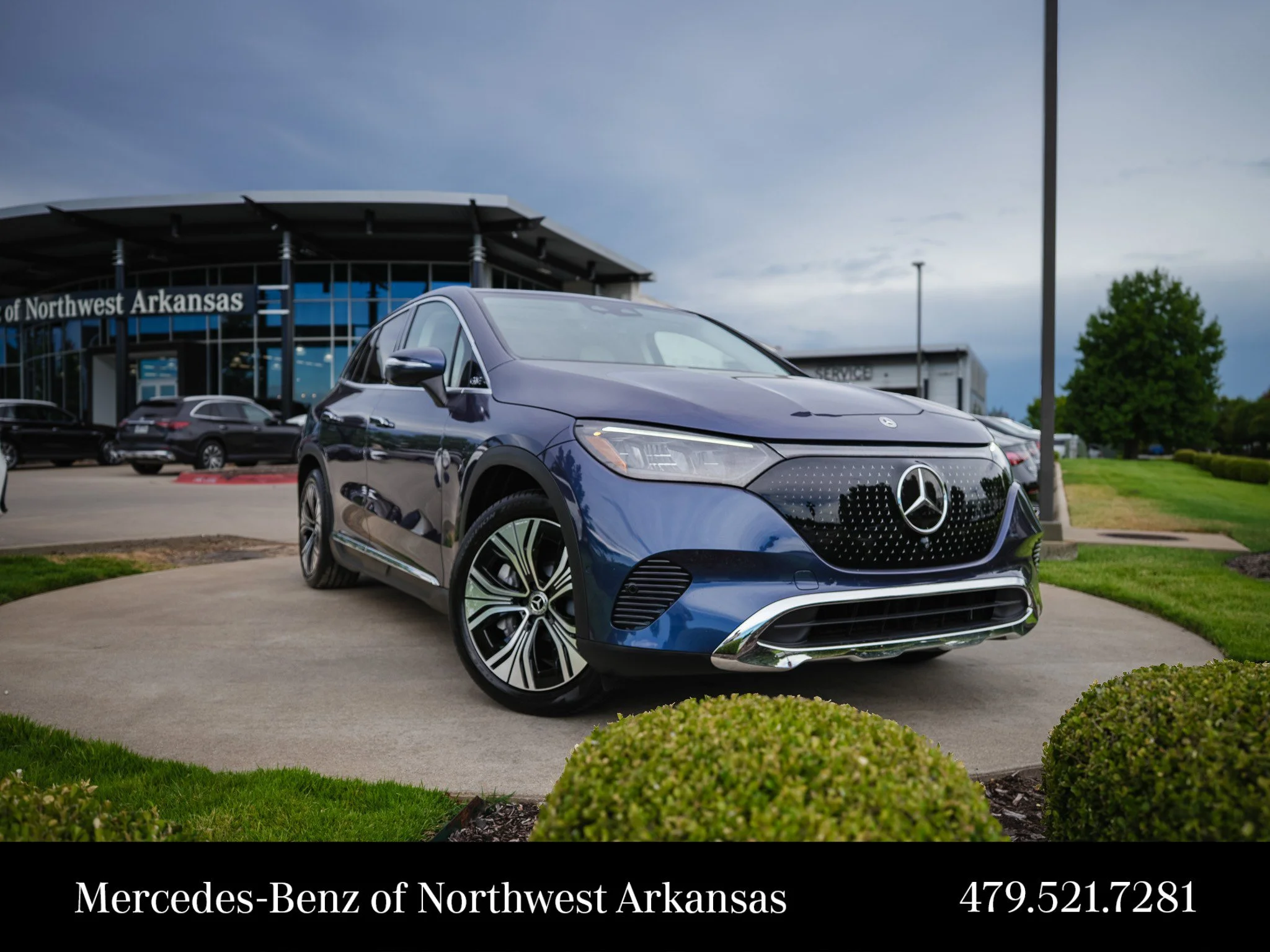 Certified Used 2023 Twilight Blue Metallic Mercedes-Benz 350 SUV image 1