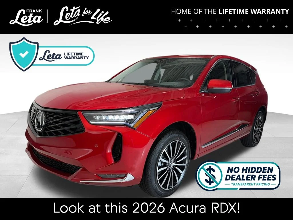 New 2026 Performance Red Pearl Acura Advance Package image 1