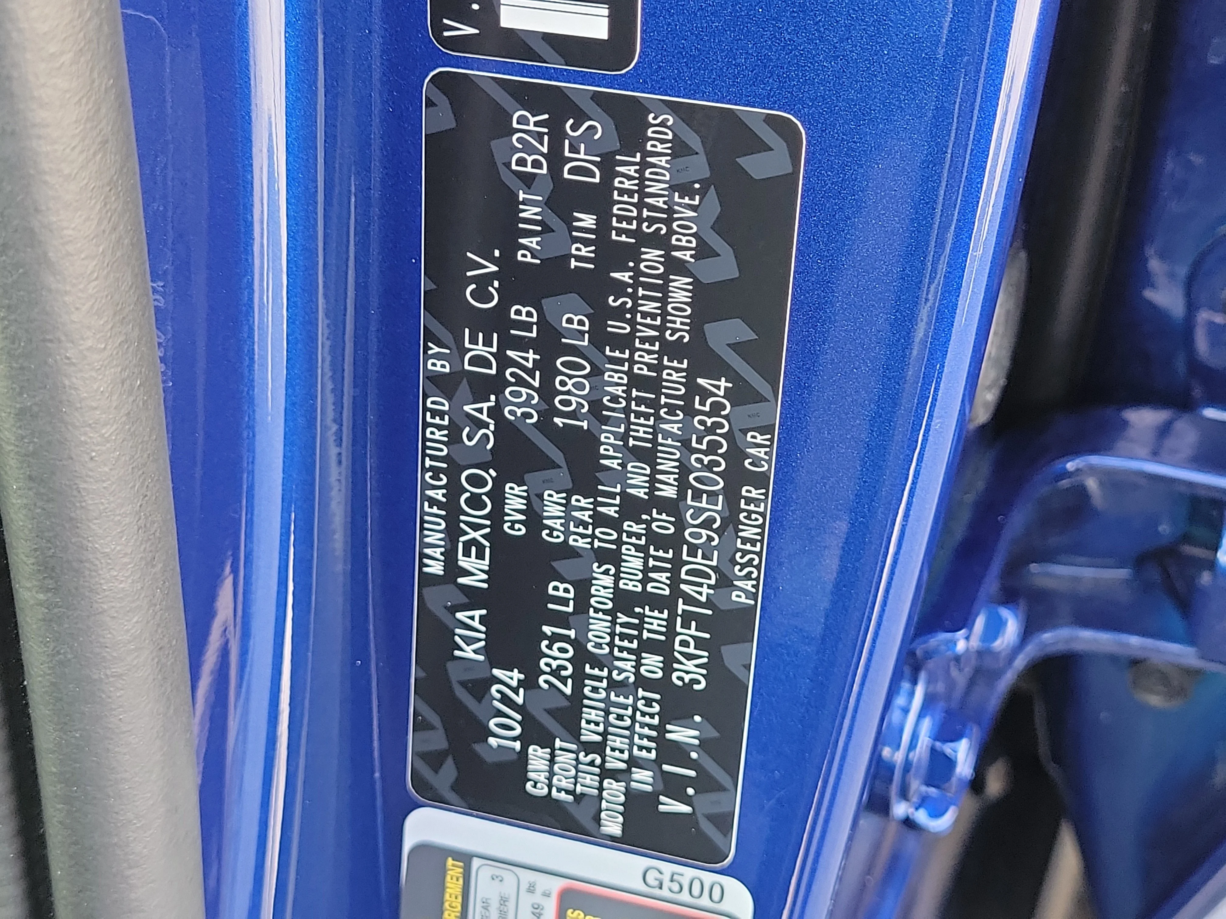 Used 2025 Deep Sea Blue Kia LXS image 31