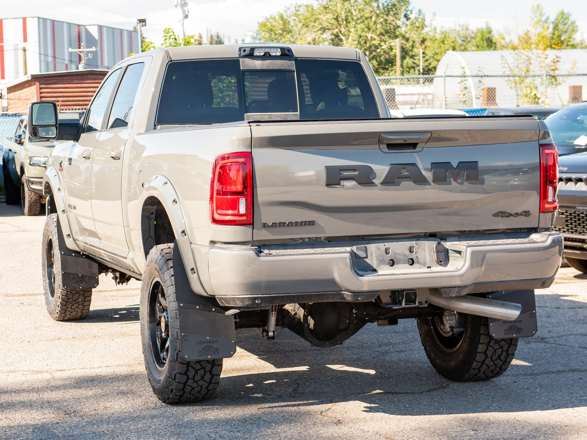 New 2026 Grey RAM Laramie Night* Crew Cab 4x4, 5 Inch Lift, 37 Inch Toyos, Rough Country Wheels, Pwr Running Boards image 6