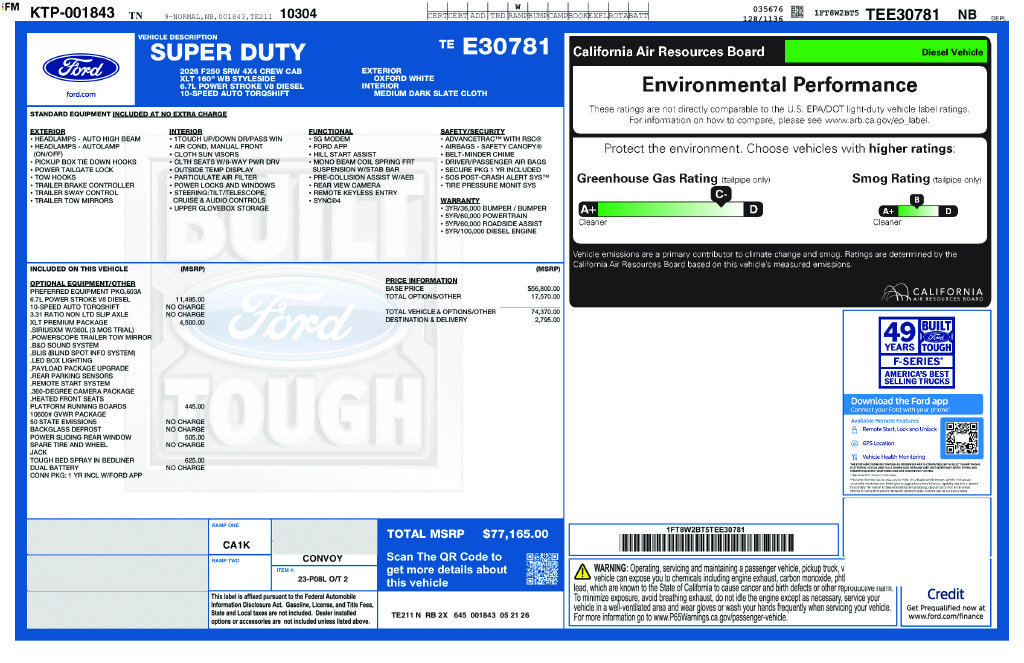 New 2026 White Ford XLT image 42