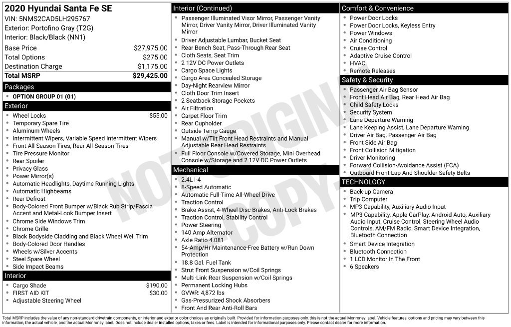 Used 2020 Gray Hyundai SE image 27