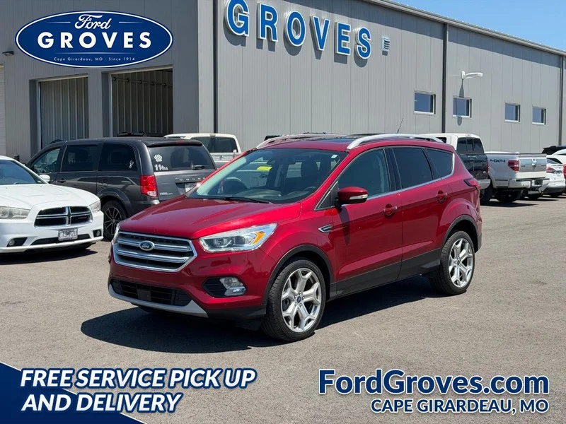 Used 2019 Ruby Red Metallic Tinted Clearcoat Ford Titanium image 1