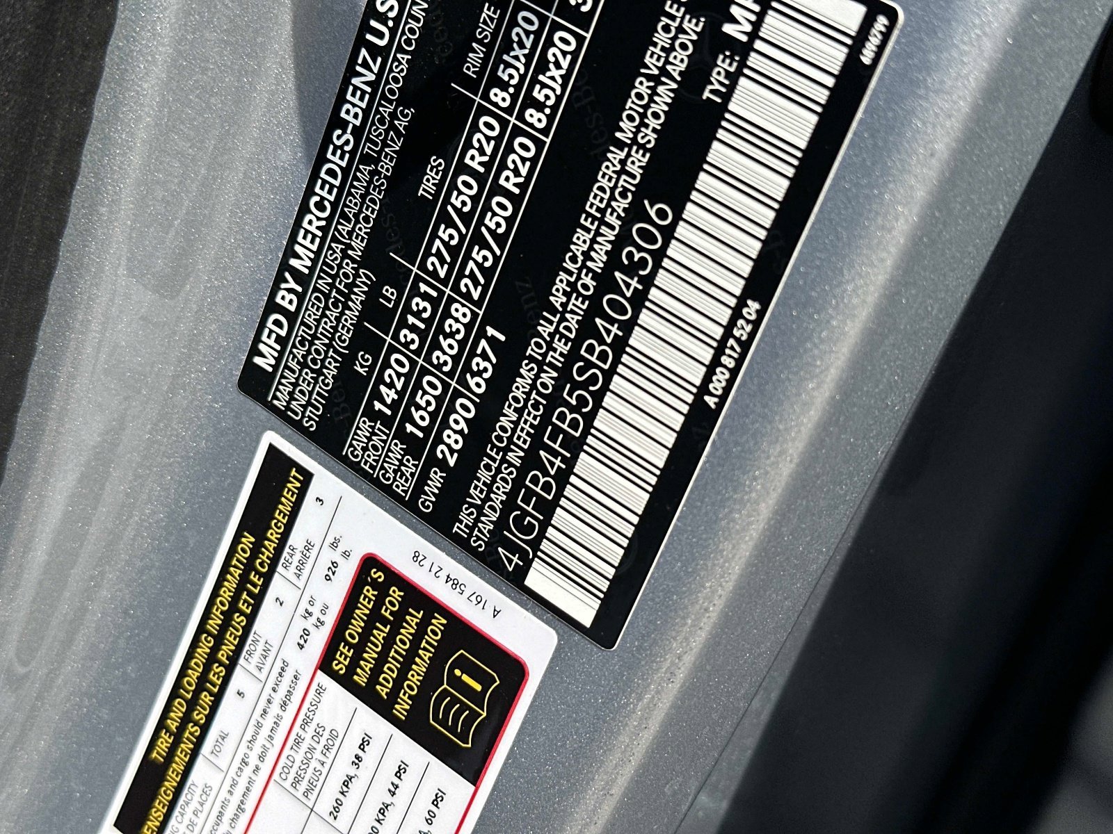 Certified Used 2025 Cirrus Silver Metallic Mercedes-Benz GLE 350 image 18