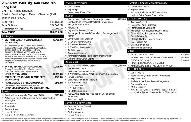 2026 RAM 3500 Big Horn - Photo 31