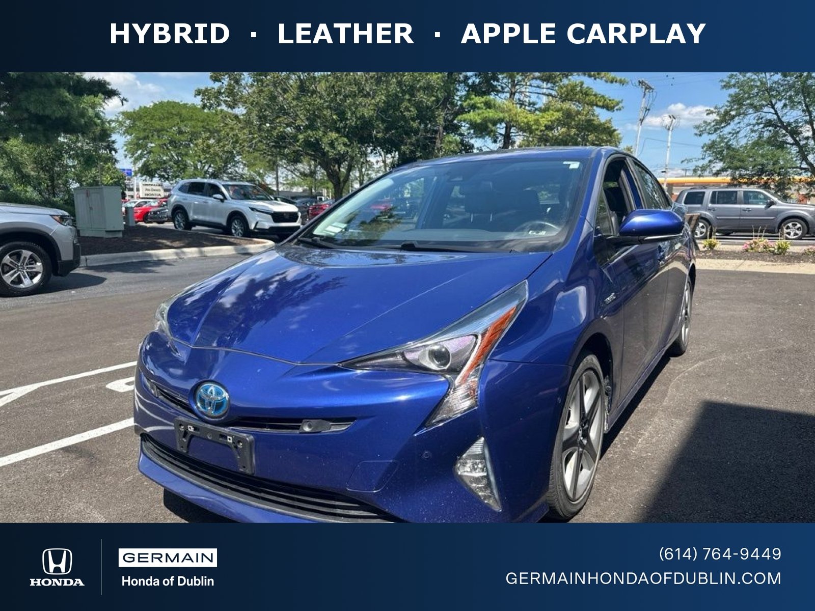 Used 2017 Blue Toyota Three Touring image 1