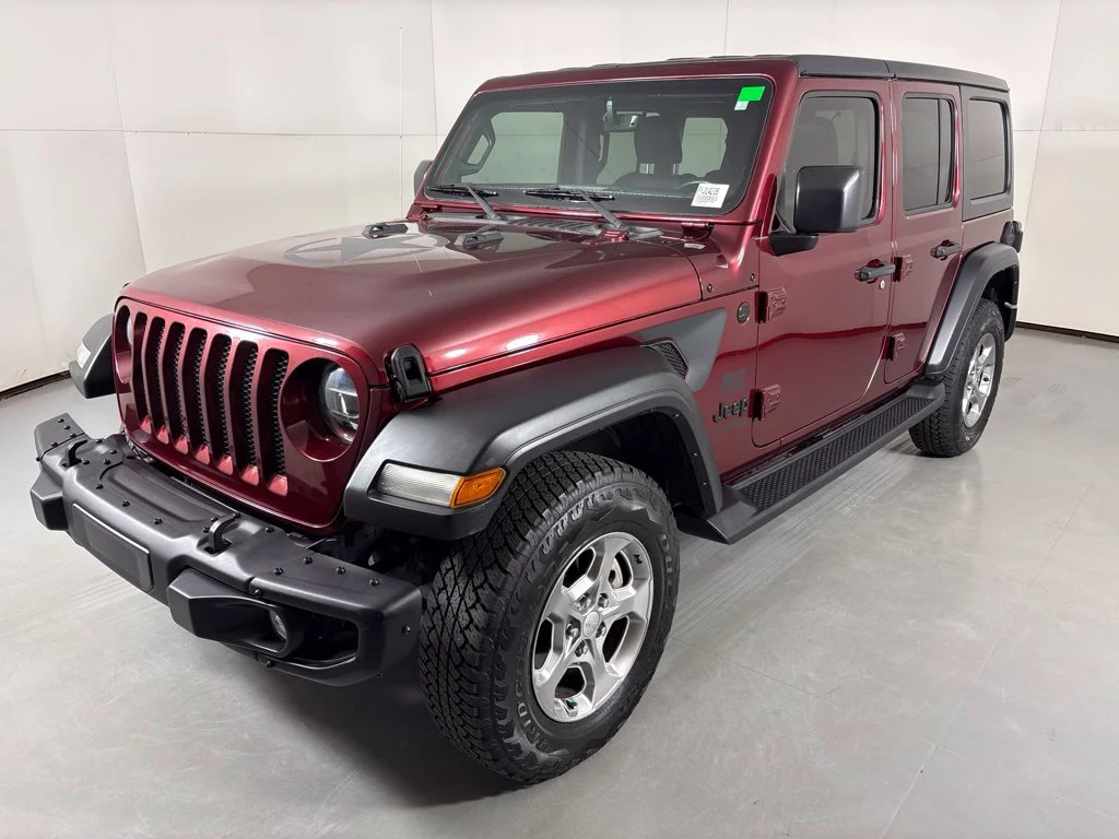 Used 2021 Red Jeep Unlimited Sport image 4
