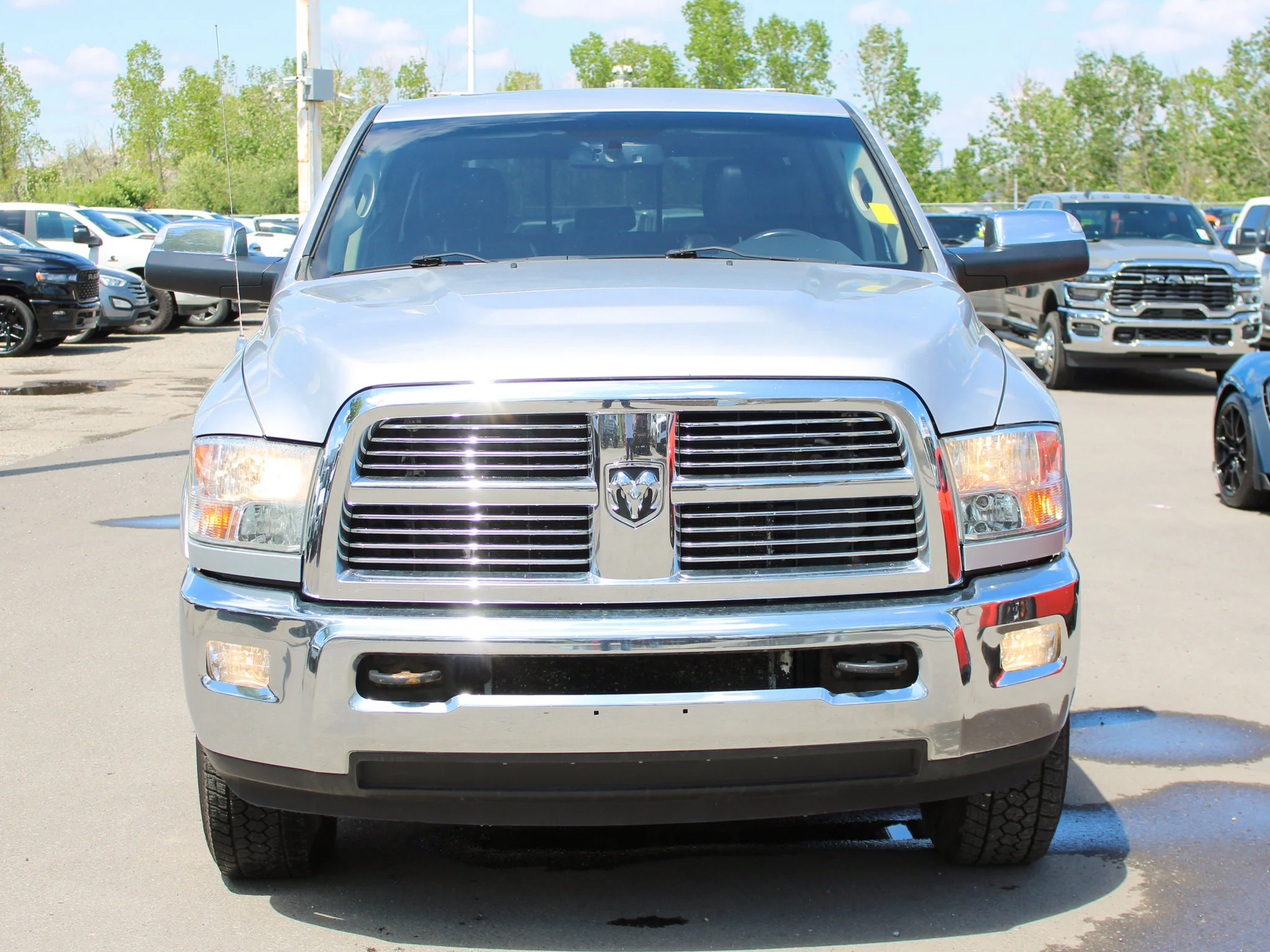 Used 2012 Silver RAM Laramie * Mechanic Special | Cummins | Heated Leather Seats | Canopy | Navigation image 8
