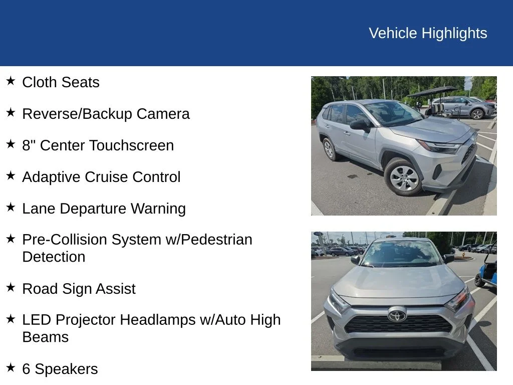 Used 2024 Silver Sky Metallic Toyota LE image 9