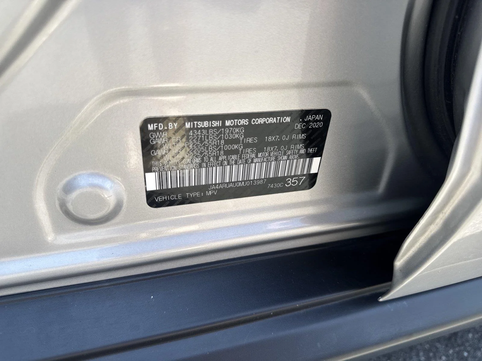 Used 2021 Alloy Silver Metallic Mitsubishi ES image 36