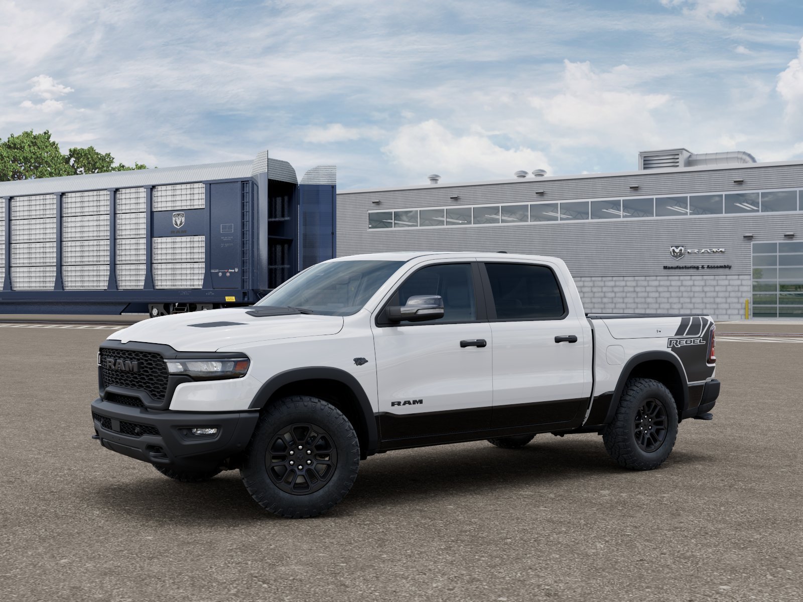 New 2027 Bright White Clearcoat RAM Rebel image 2