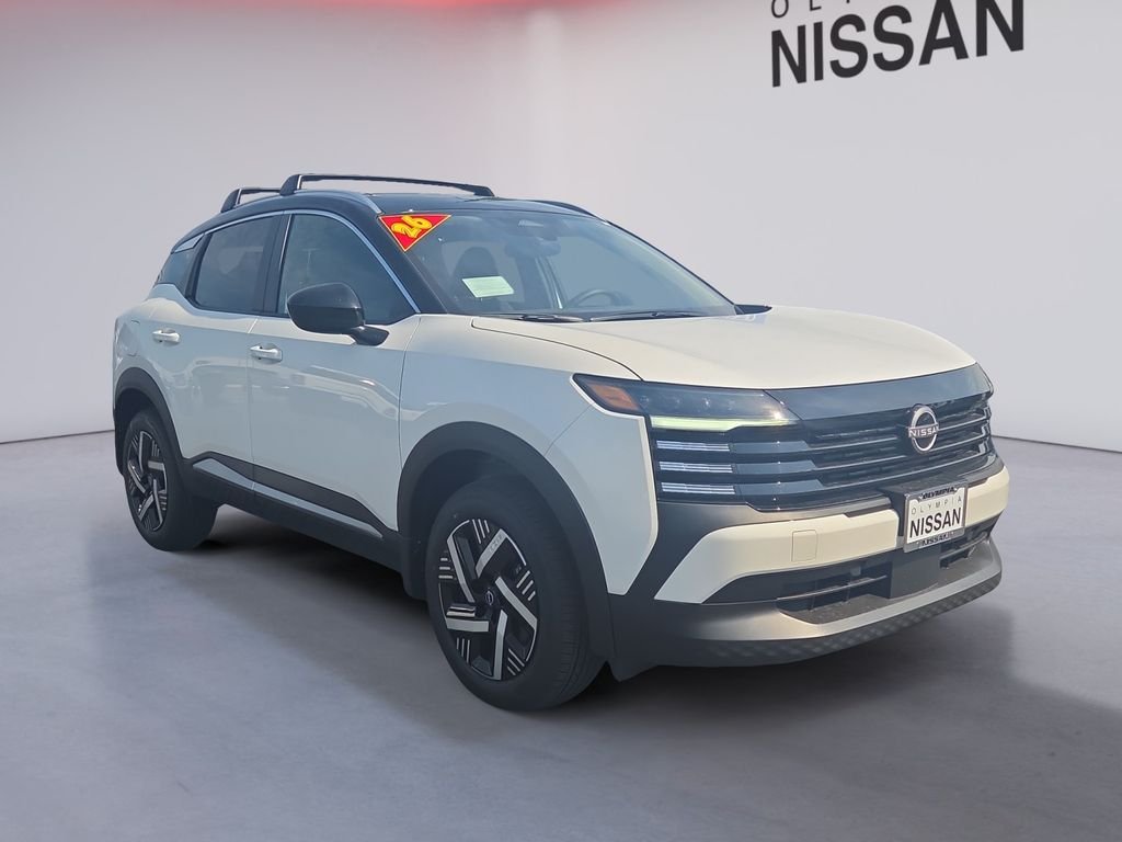 New 2026 Aspen White TriCoat / Super Black Two-tone Nissan SV image 7