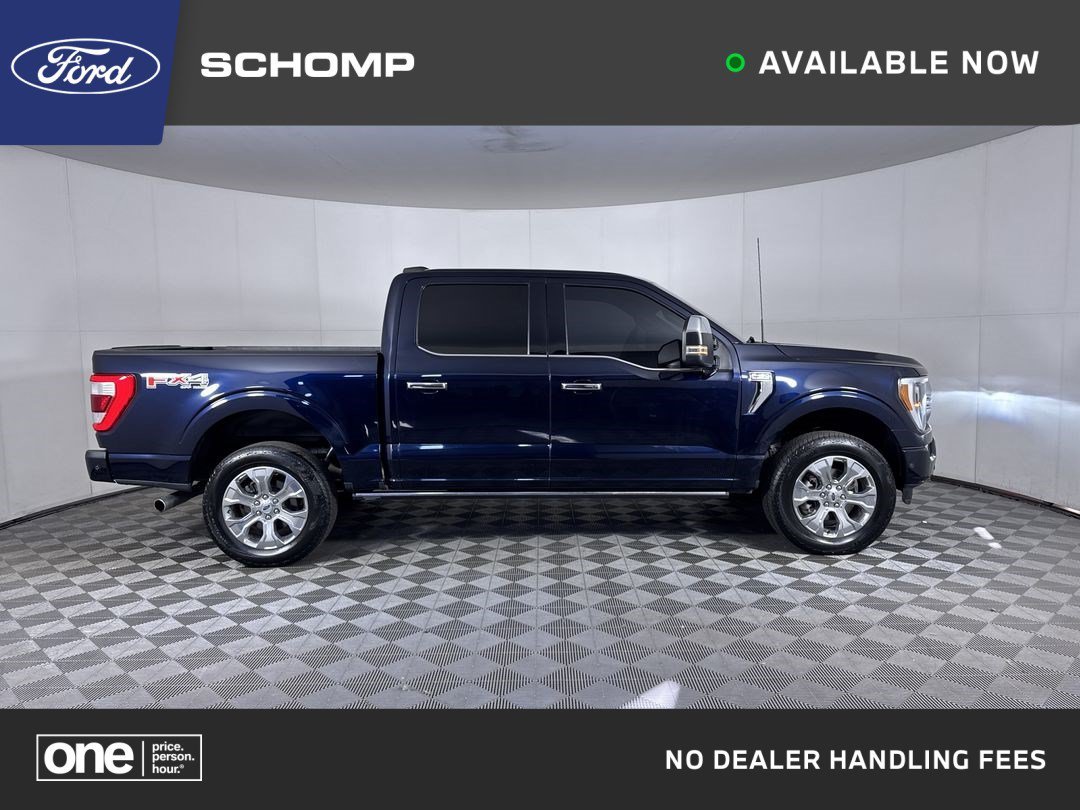 Used 2022 Antimatter Blue Metallic Ford Platinum image 1