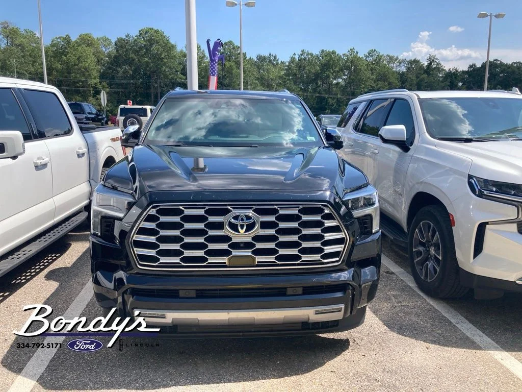 Used 2023 Midnight Black Metallic Toyota Capstone image 2