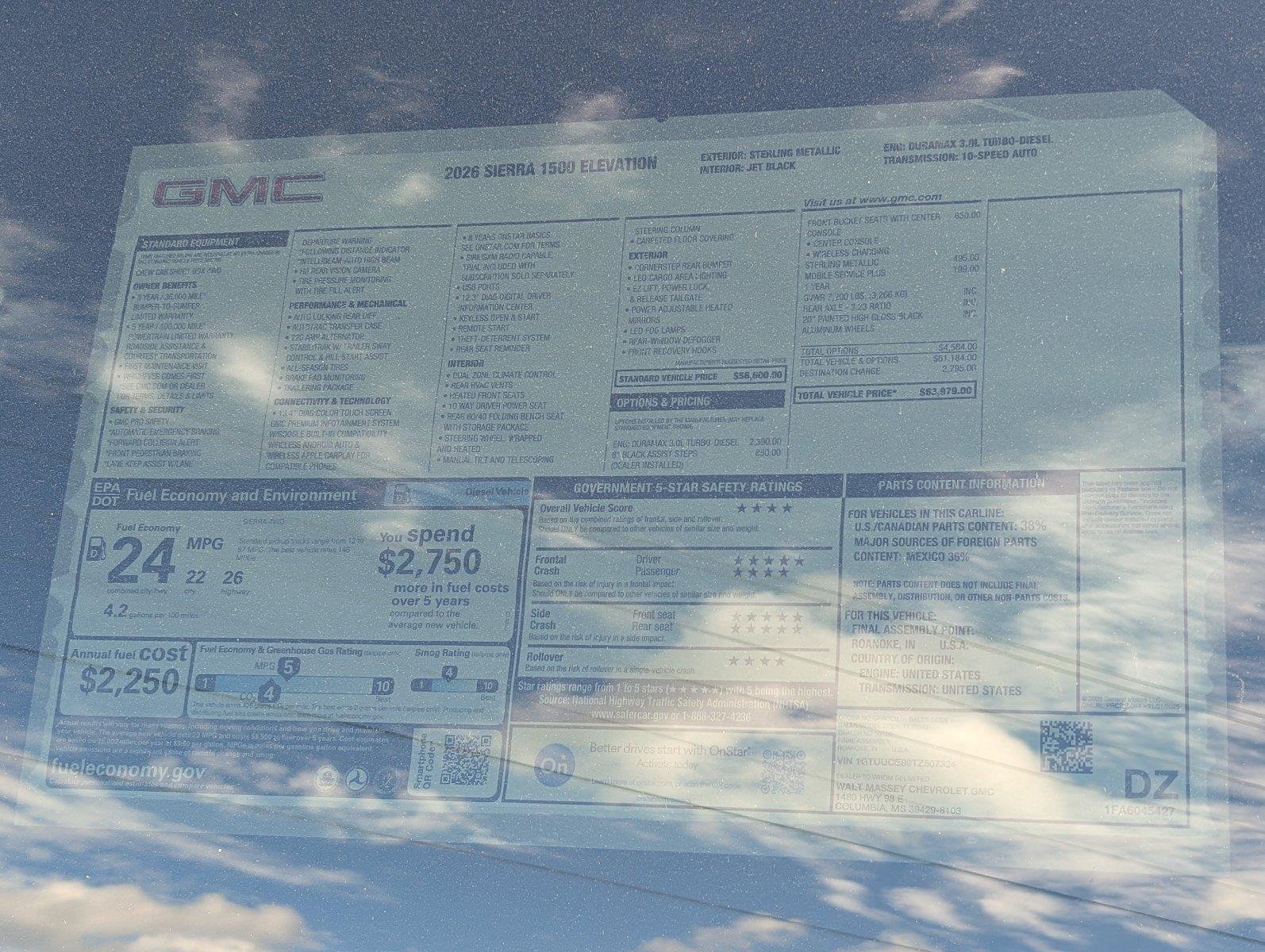 New 2026 Sterling Metallic GMC Elevation image 38