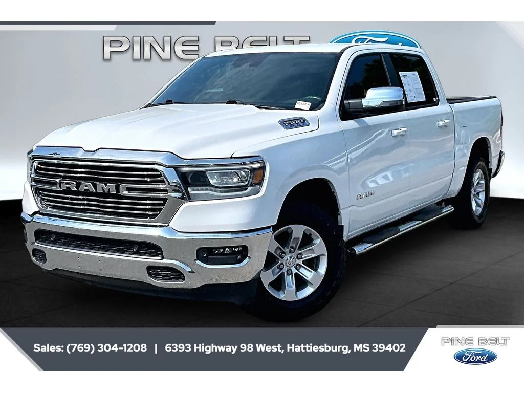 Used 2023 Ivory White Tri-Coat Pearlcoat Ram Laramie image 10