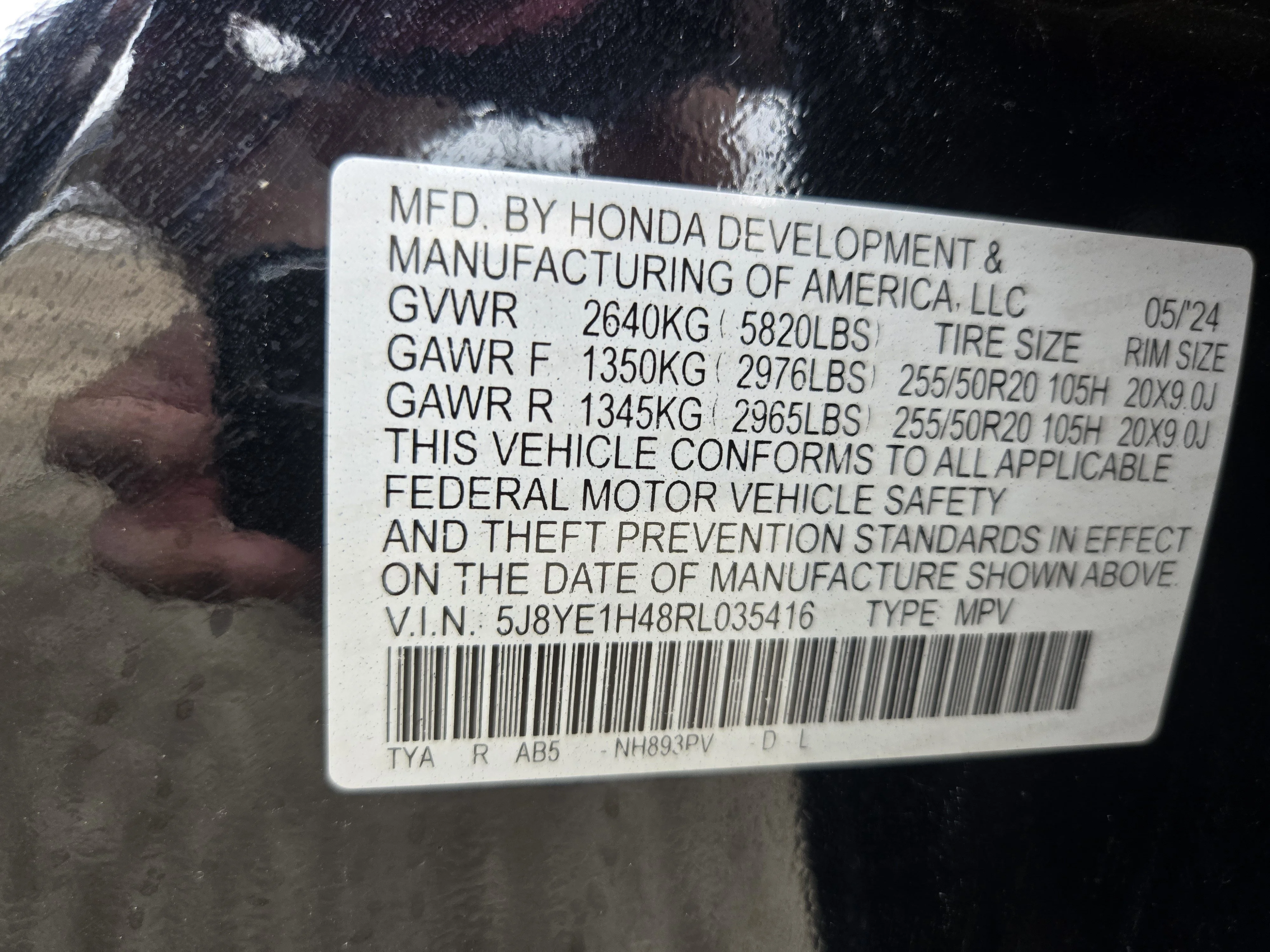 Certified Used 2024 Majestic Black Pearl Acura SH-AWD TECH image 64