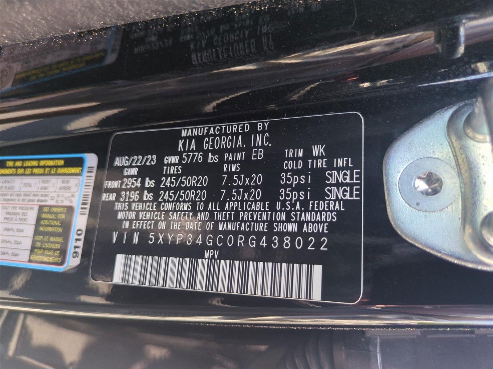 Used 2024 Ebony Black Kia EX image 58