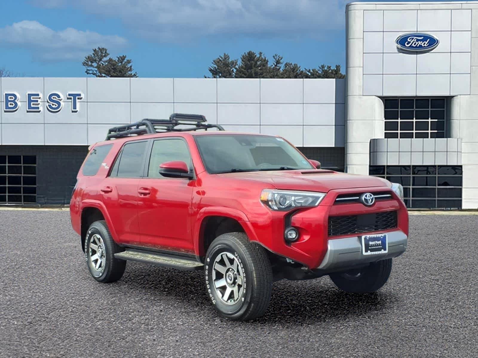 Used 2022 Barcelona Red Metallic Toyota TRD Off Road image 9