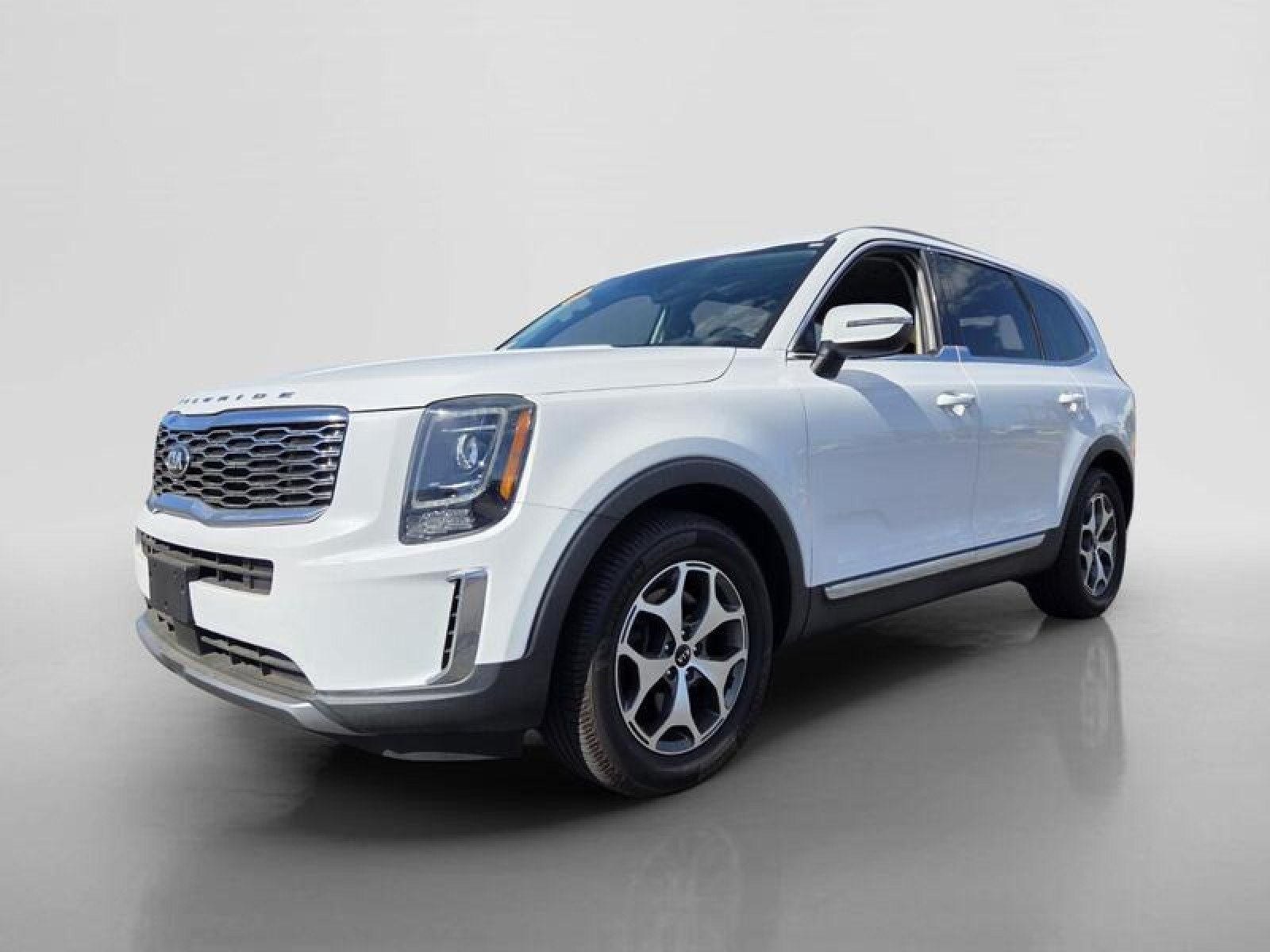 Used 2021 Glacial White Pearl Kia EX image 8