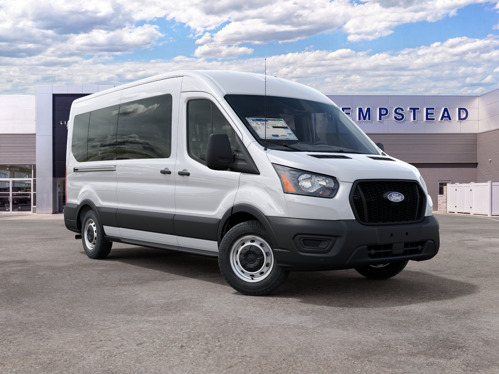 New 2027 Oxford White Ford Passenger Van XL image 4
