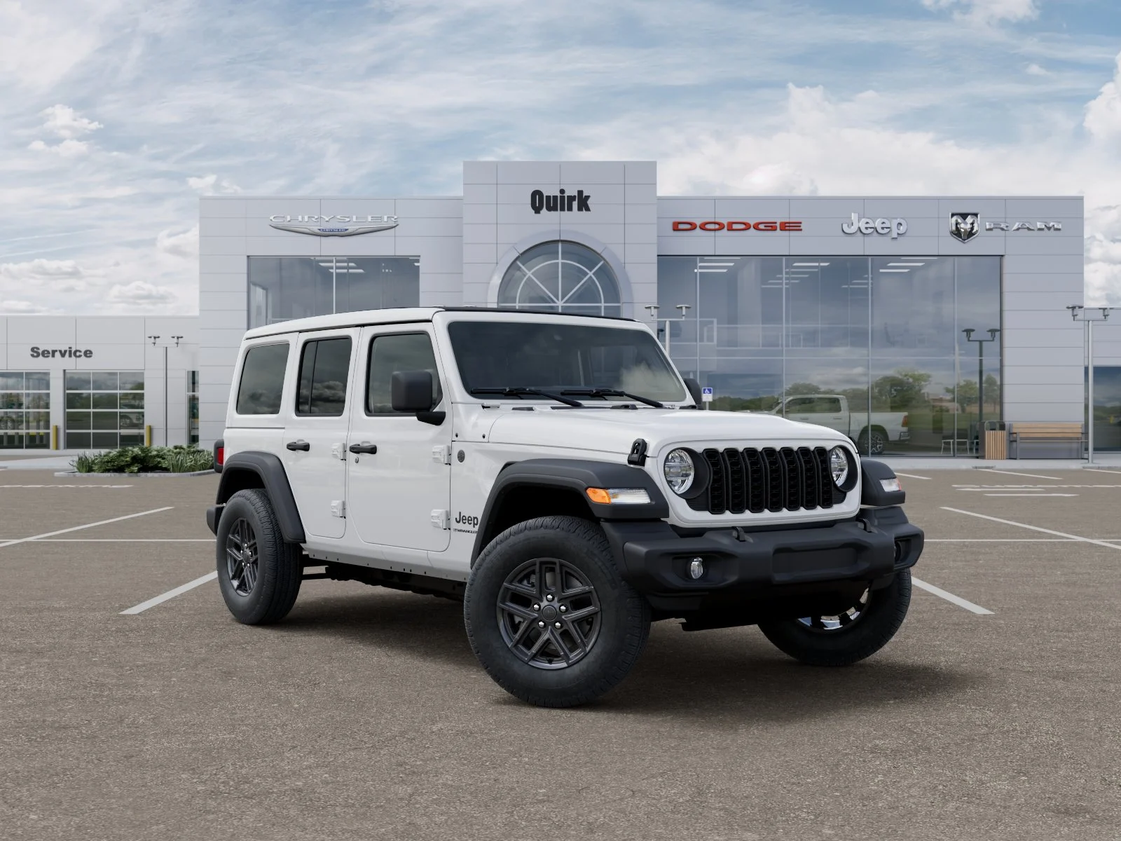 New 2026 Bright White Clear-Coat Exterior Paint Jeep Sport S image 20