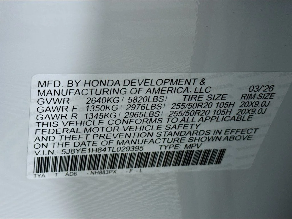 New 2026 Platinum White Pearl Acura Advance Package image 26