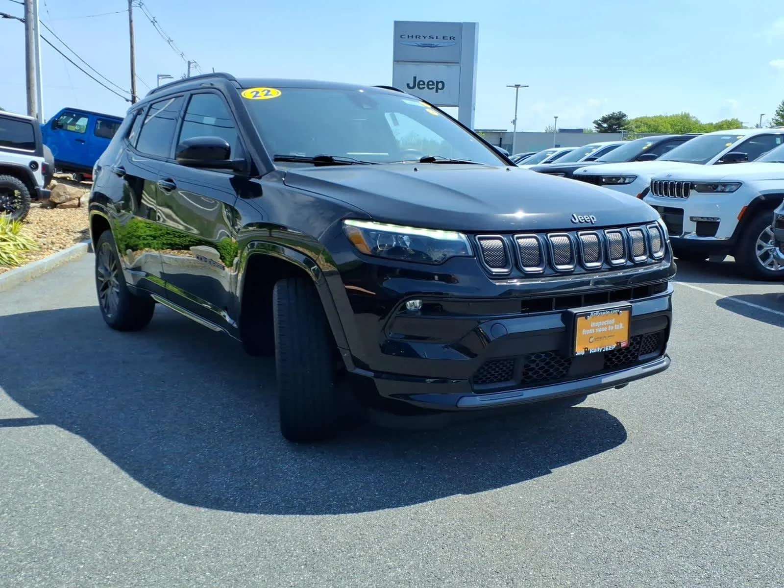 Certified Used 2022 Diamond Black Crystal Pearlcoat Jeep High Altitude image 5