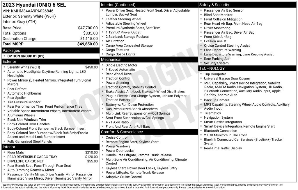 Certified Used 2023 White Hyundai SEL image 5