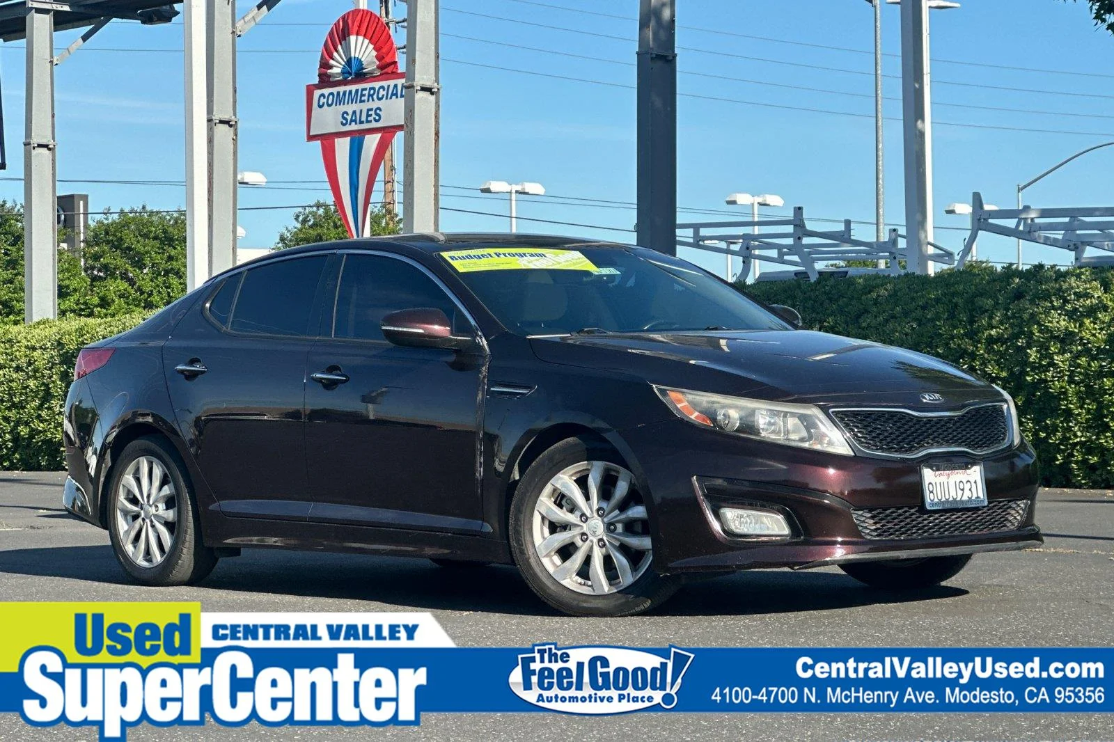 Used 2015 Dark Cherry Kia EX image 1
