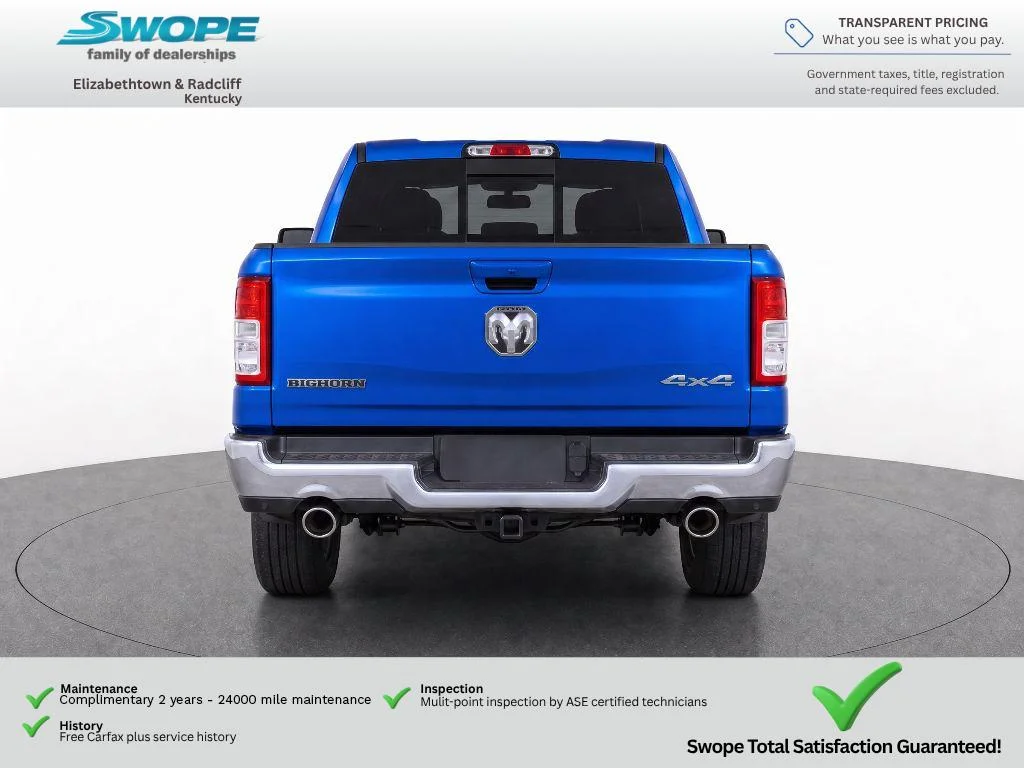 Used 2021 Hydro Blue Pearlcoat Ram Big Horn image 7