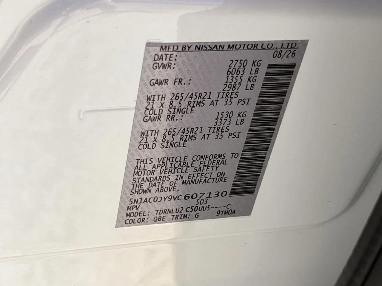 New 2027 2T RAD WHT INFINITI Autograph AWD image 29
