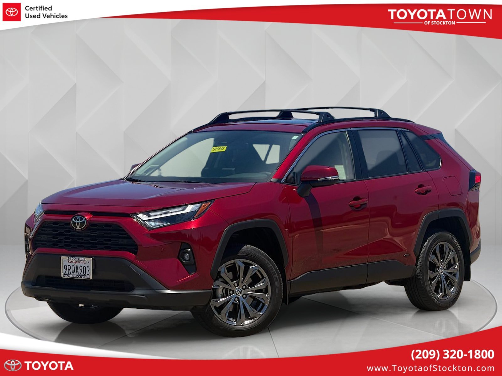 Certified Used 2025 Ruby Flare Pearl Toyota Hybrid XLE Premium image 1