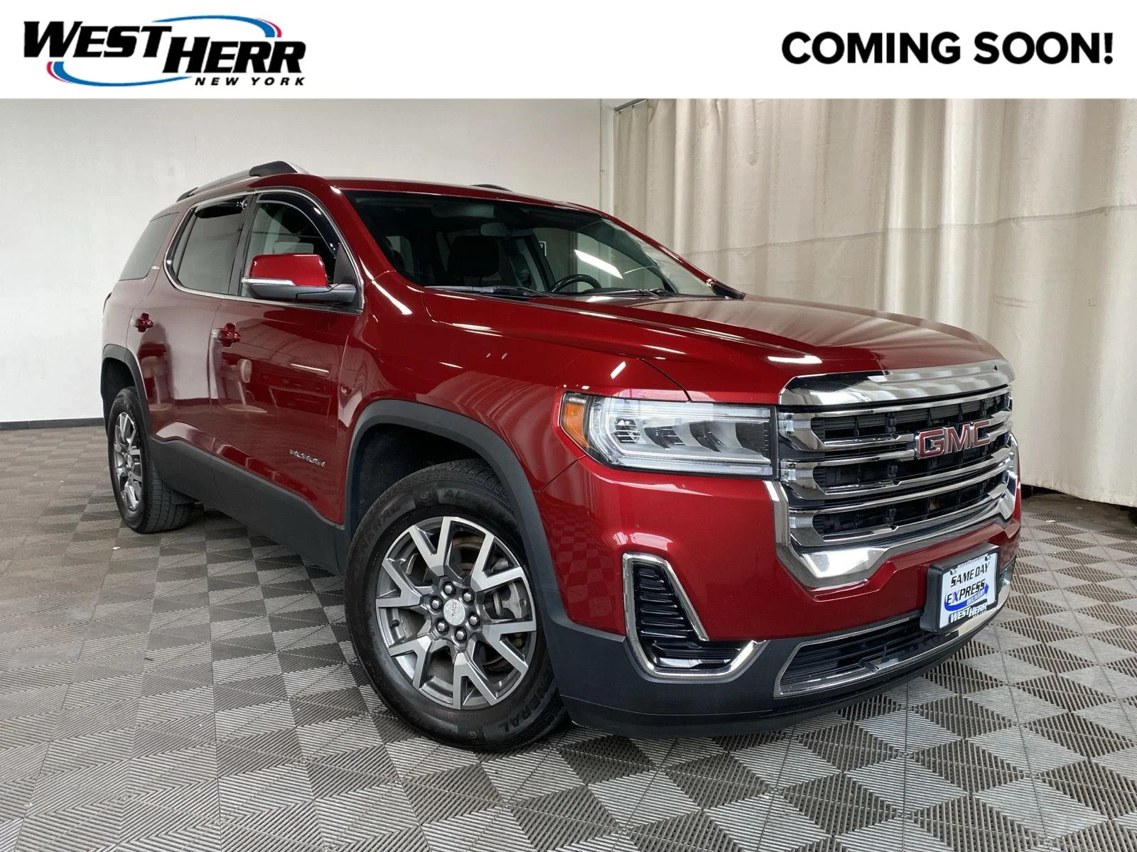 Used 2020 Red Quartz Tintcoat GMC SLE image 1