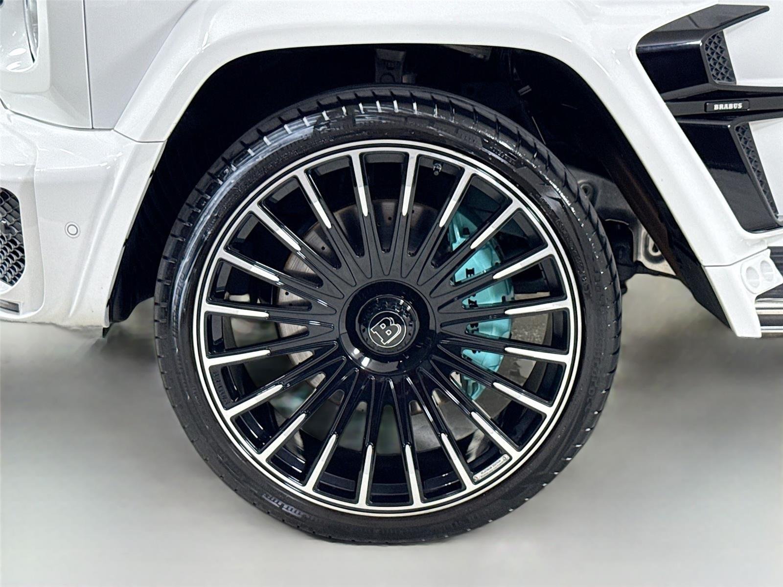 Used 2024 Polar White Mercedes-Benz AMG® G 63  Brabus Custom Widebody / Custom Tiffany Interior image 46