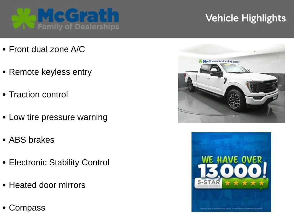 Used 2021 White Ford Lariat image 6