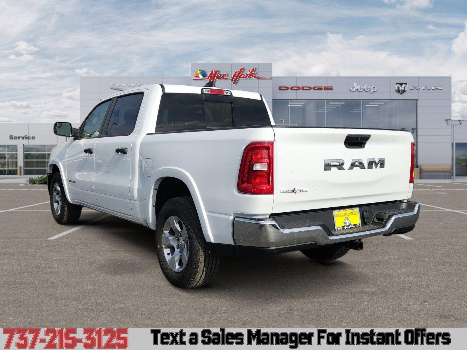New 2026 Bright White Clear-Coat Exterior Paint RAM Lone Star image 3