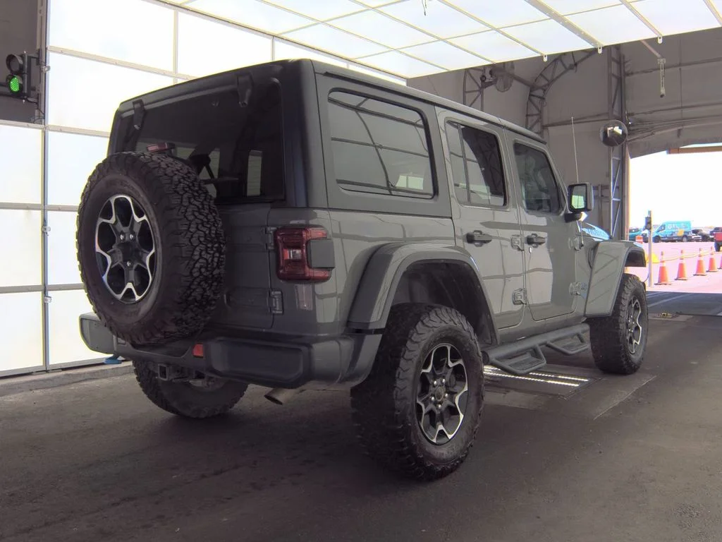 Used 2021 Gray Jeep Unlimited Rubicon 4xe image 2