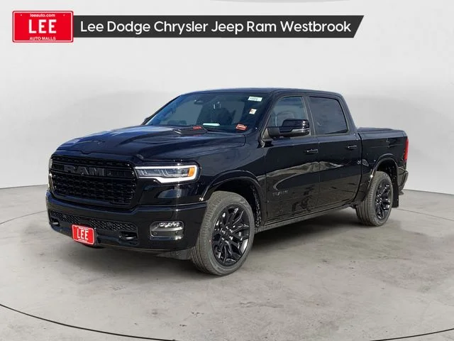 New 2026 Diamond Black Ram LIMITED CREW CAB 4X4 5