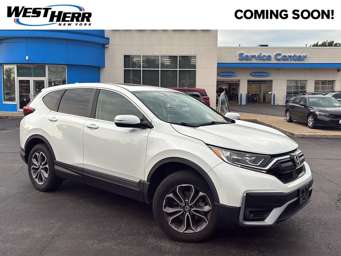 Used 2020 Platinum White Pearl Honda EX image 1
