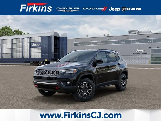 New 2026 Diamond Black Crystal Pearl-Coat Exterior Paint Jeep Trailhawk image 1