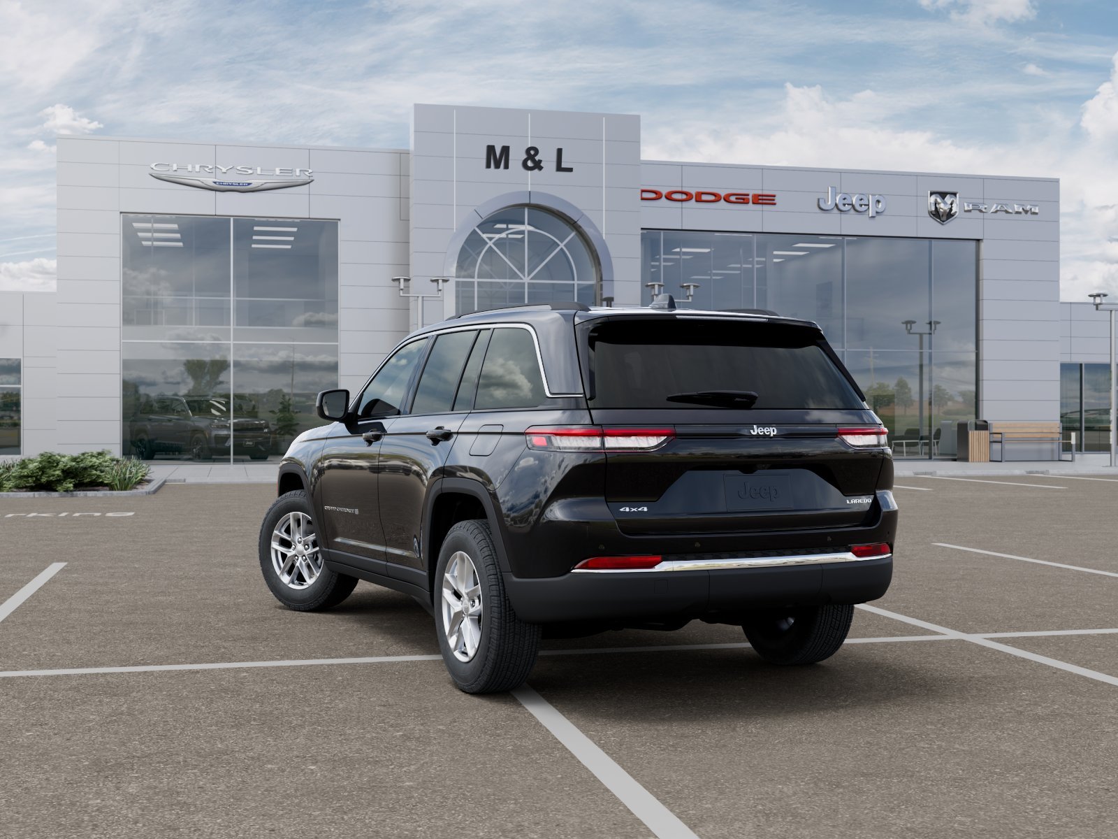 New 2026 Diamond Black Crystal Pearl-Coat Exterior Paint Jeep Laredo 4x4 image 30